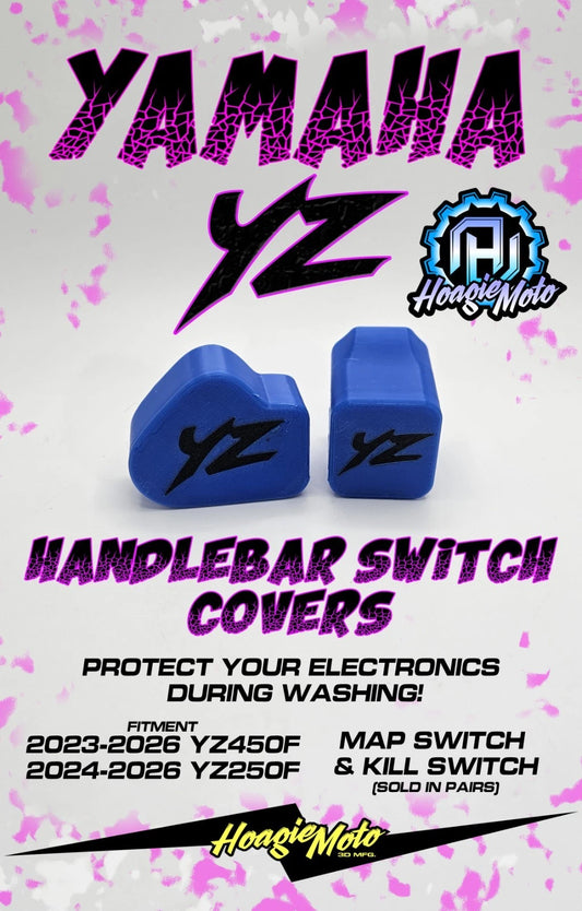 Yamaha YZ250F/YZ450F Handlebar Switch Wash Covers – Blue Pair