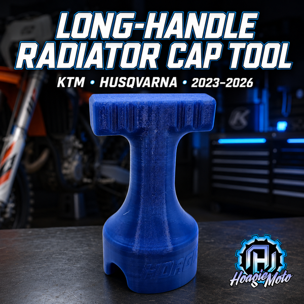 Long-Handle KTM/Husqvarna Radiator Cap Tool (2023–2026)