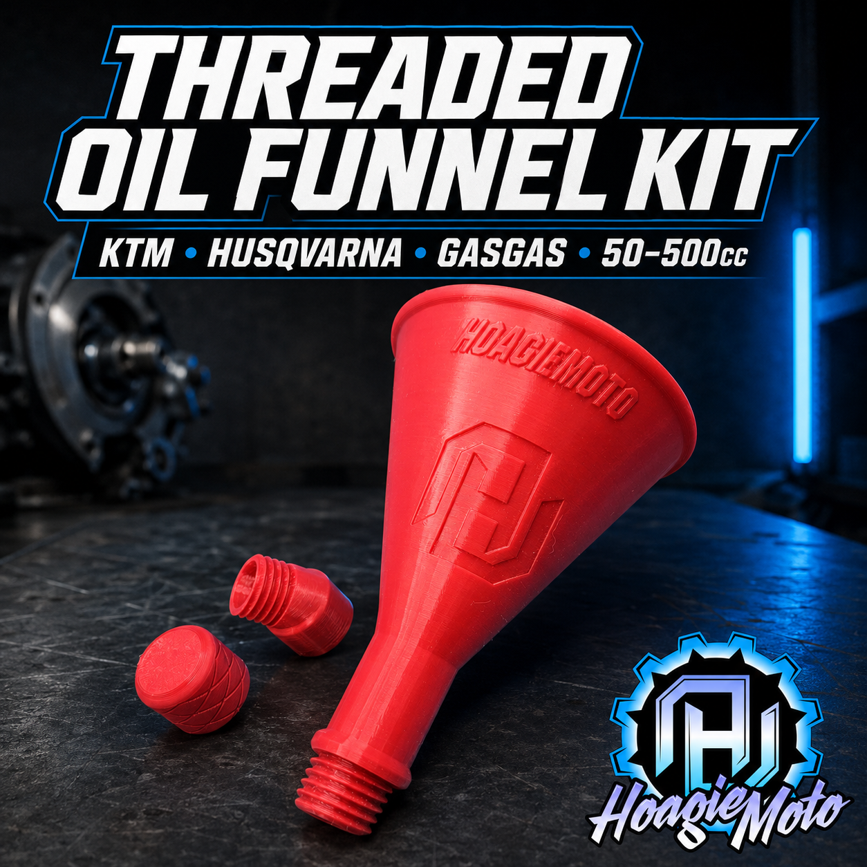 KTM, Husqvarna & GasGas Threaded Oil Funnel Kit – 50–500cc