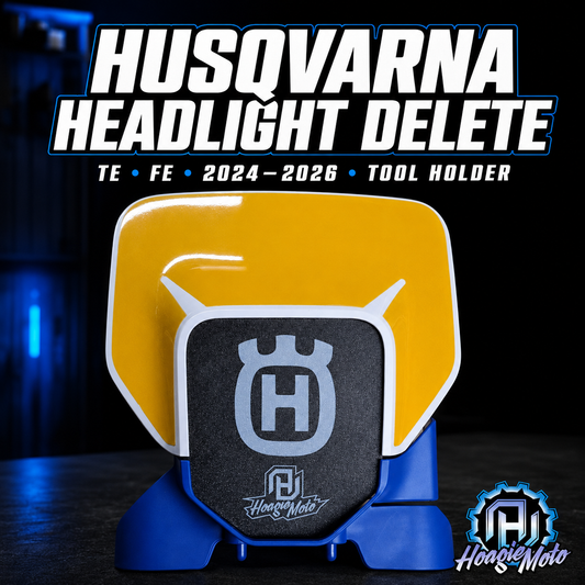 Husqvarna TE/FE Headlight Cover & Tool Holder (2024–2027)