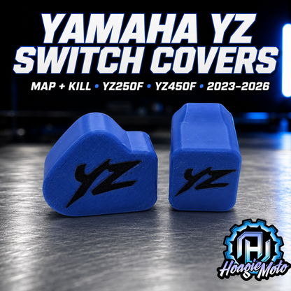 Yamaha YZ250F/YZ450F Handlebar Switch Wash Covers – Blue Pair