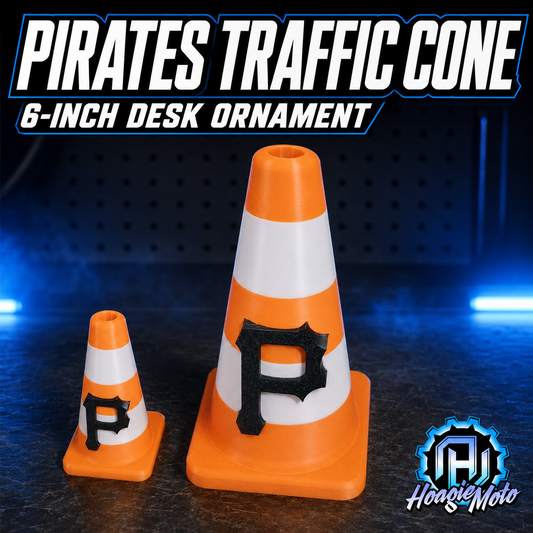 6" Pirates Traffic Cone Mini Desk Ornament