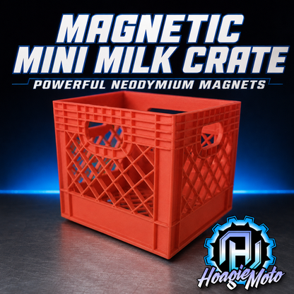 Magnetic Mini Milk Crate – Neodymium Tool Organizer