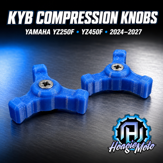 Yamaha YZ250F/YZ450F KYB Compression Adjuster Knobs (2024–2027)