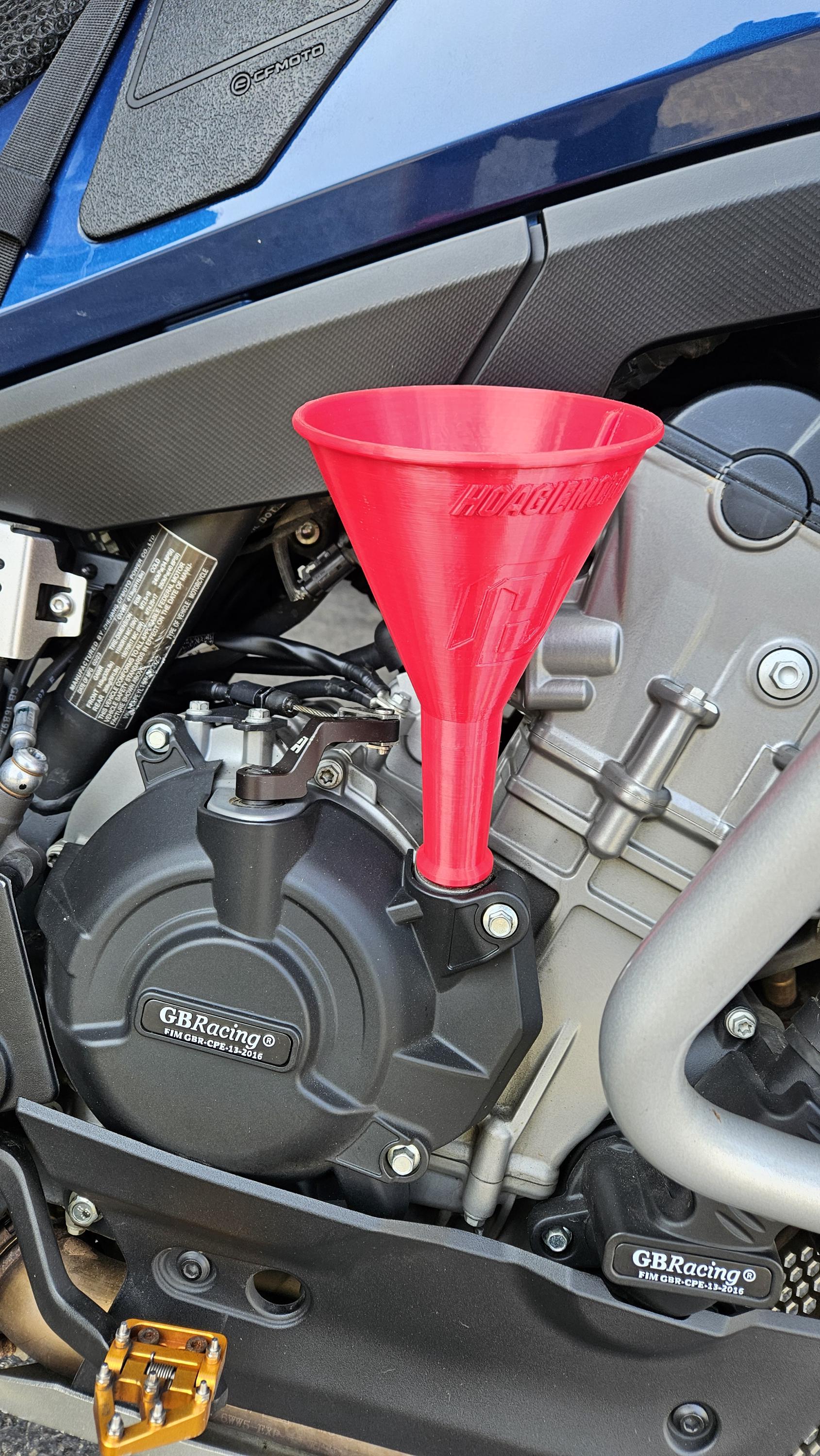 CFMoto Ibex 800 (MT) Threaded Funnel for Spill-Free Motorcycle Oil Change