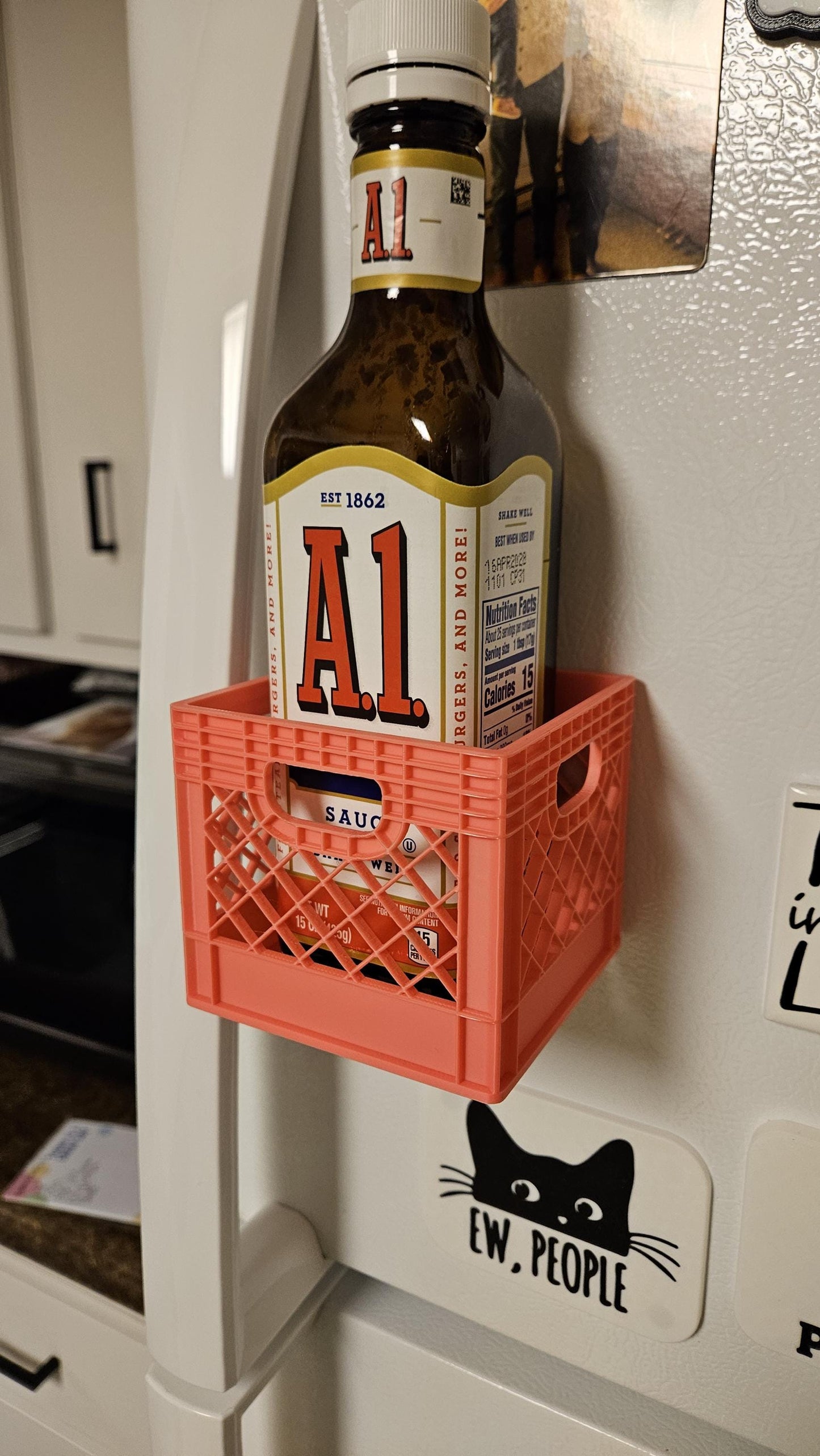 Magnetized Mini Milk Crate - Powerful Neodymium Magnets