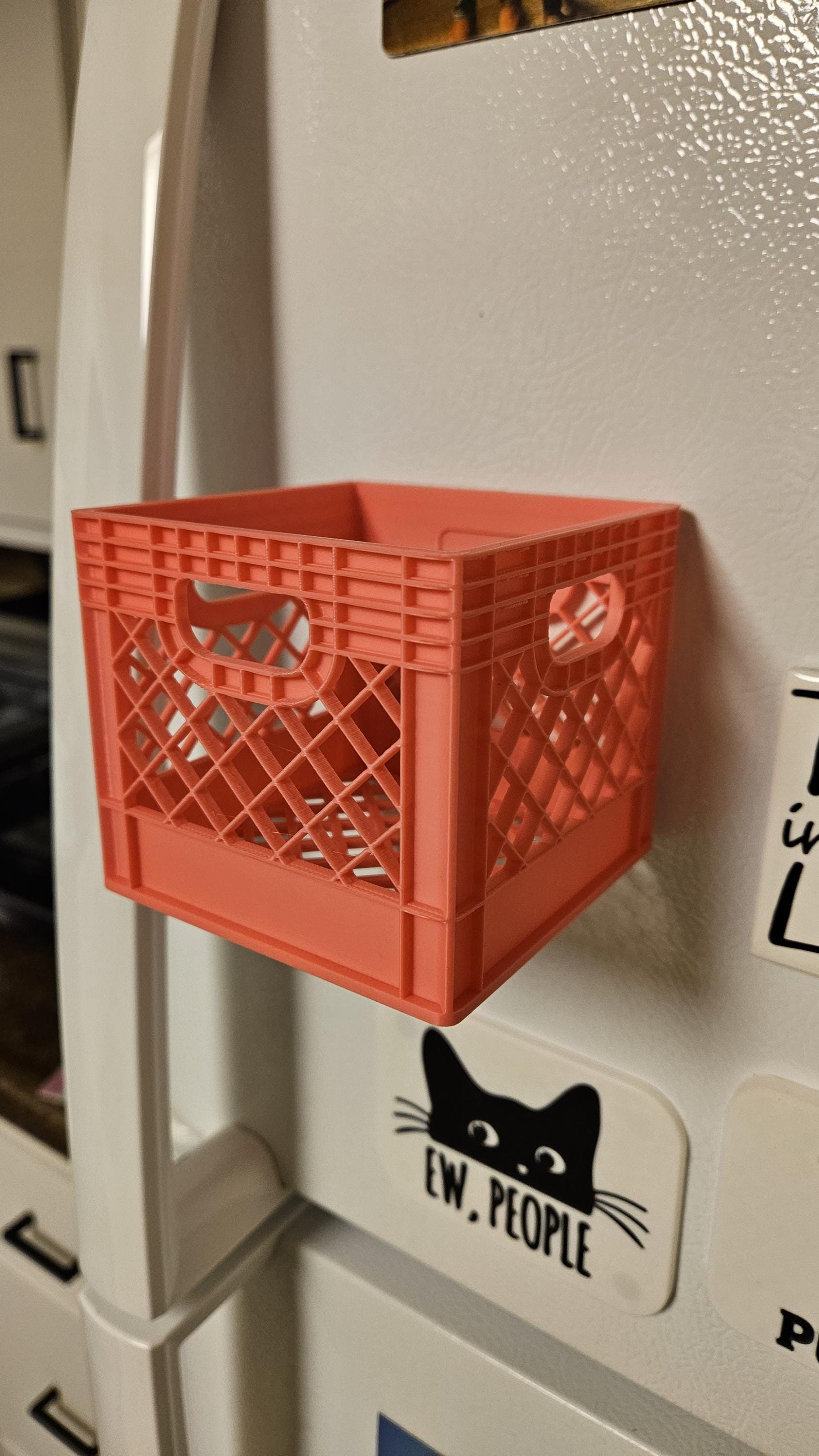 Magnetized Mini Milk Crate - Powerful Neodymium Magnets