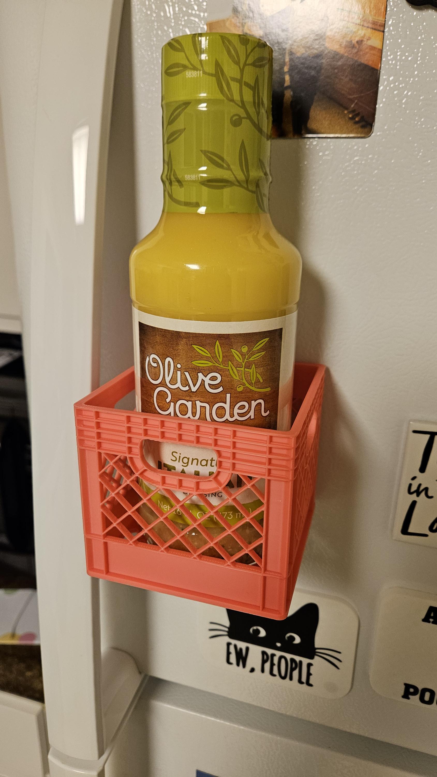 Magnetized Mini Milk Crate - Powerful Neodymium Magnets
