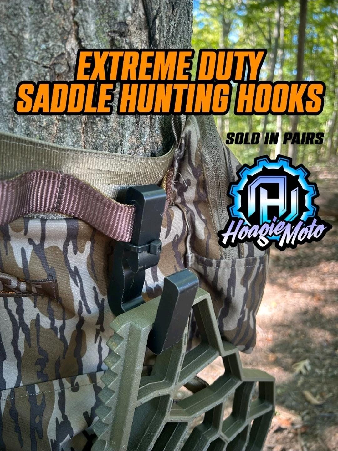 Saddle Hunting Platform Hooks Archery Extreme Duty Pair