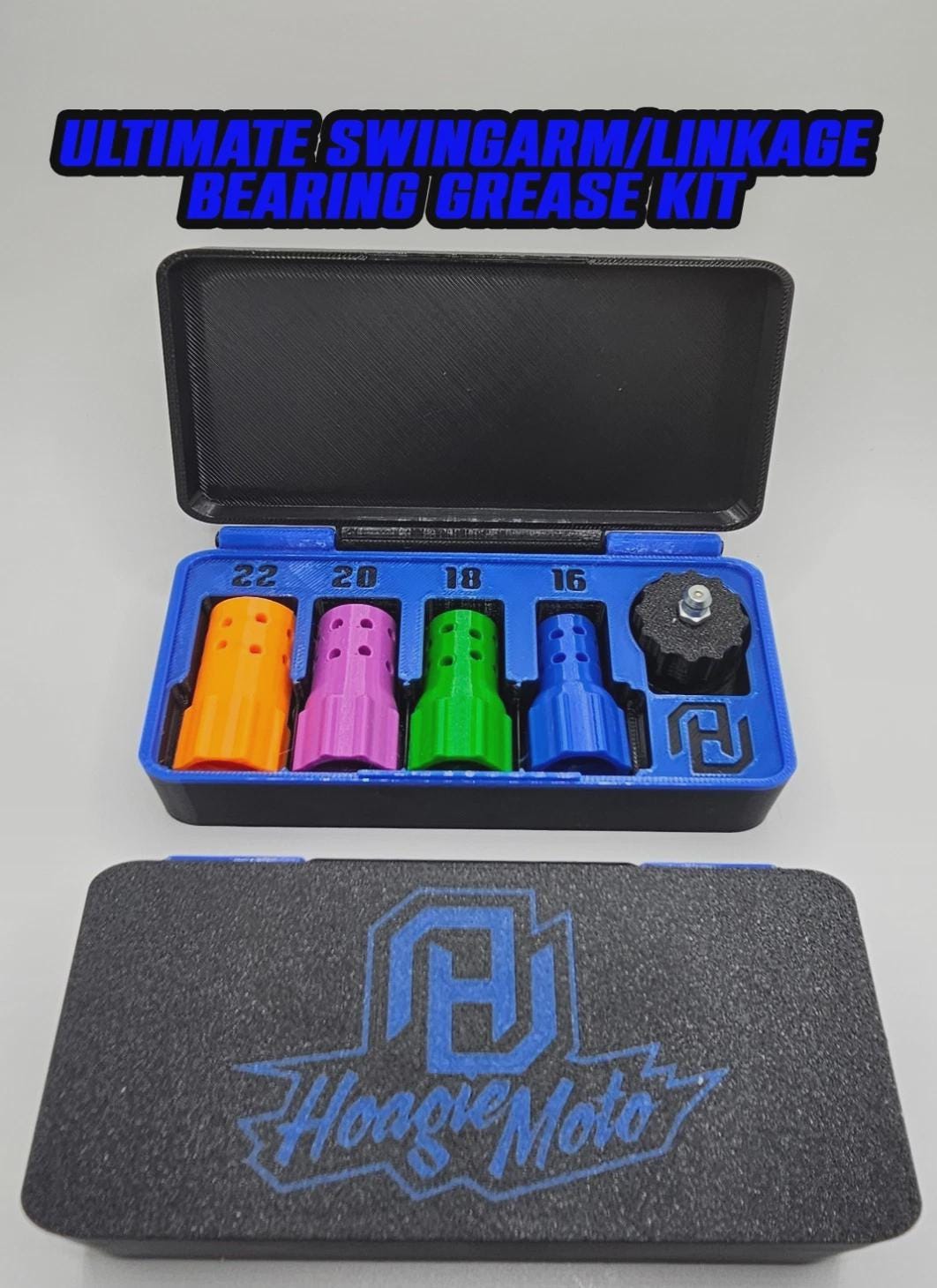ORIGINAL Swingarm Linkage Bearing Grease Tool Kit 16 18 20 22