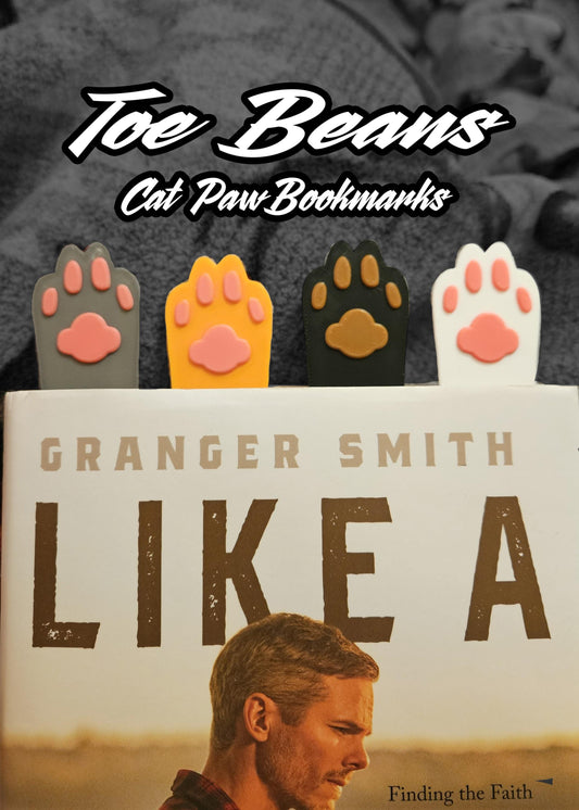 Cat Bookmarks with Raised Toe Beans 3pk for Reading
