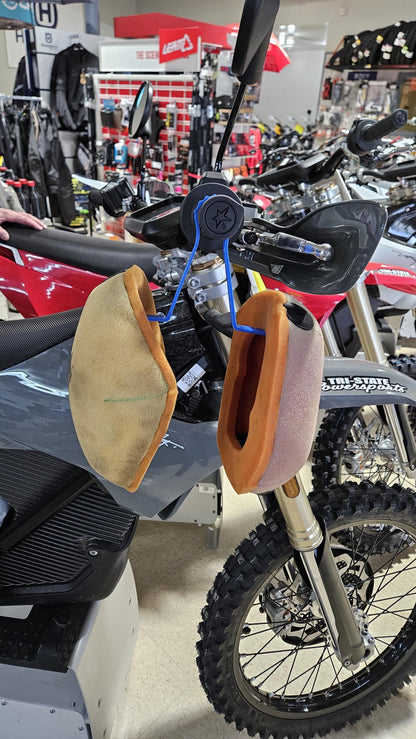 Dirt Bike Air Filter Drying Hook – Handlebar Hanger Motocross