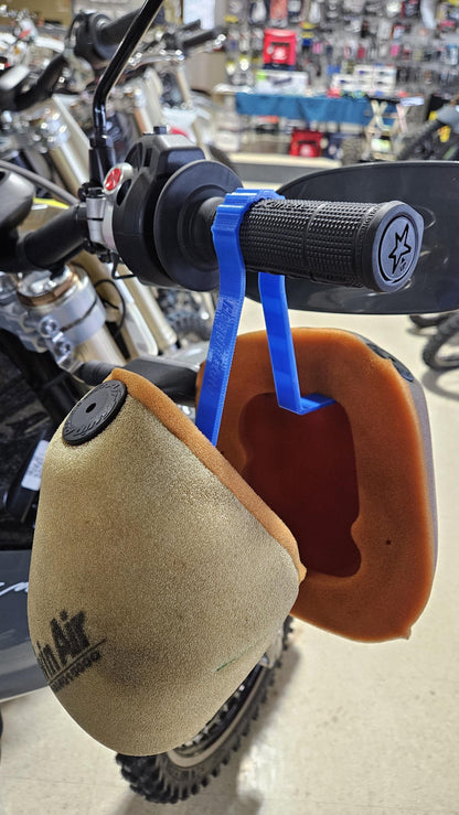 Dirt Bike Air Filter Drying Hook – Handlebar Hanger Motocross