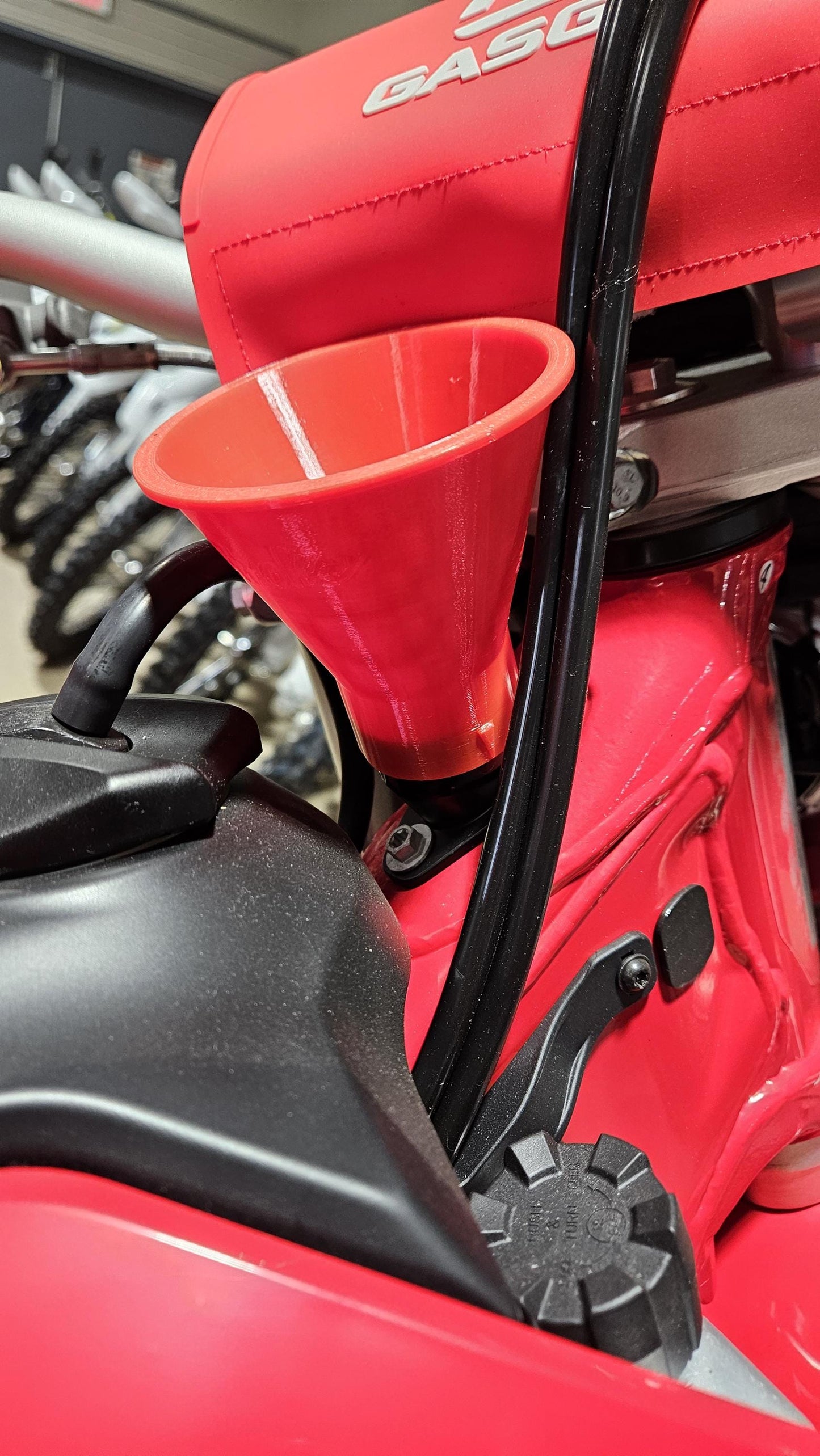 2 Stroke Oil Tank Funnel for KTM, Husqvarna & GasGas Dirt Bike TBI TPI