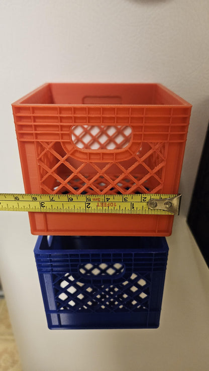 5.25" Magnetized Mini Milk Crate - Powerful Neodymium Magnets