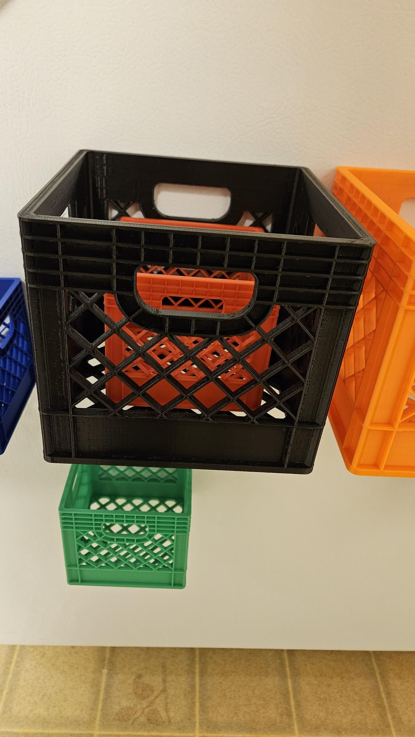 5.25" Magnetized Mini Milk Crate - Powerful Neodymium Magnets