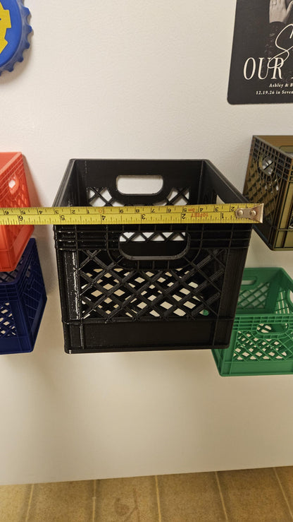 5.25" Magnetized Mini Milk Crate - Powerful Neodymium Magnets