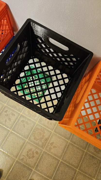 5.25" Magnetized Mini Milk Crate - Powerful Neodymium Magnets
