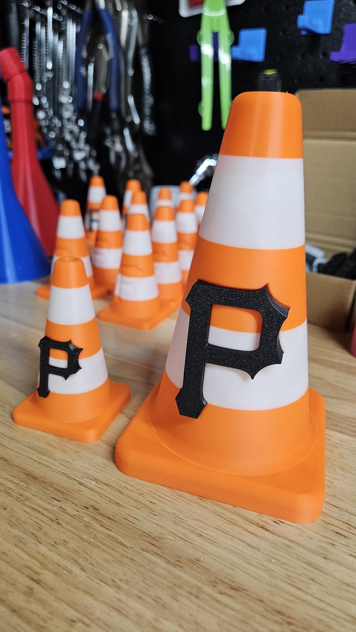 6" Pirates Traffic Cone Mini Desk Ornament