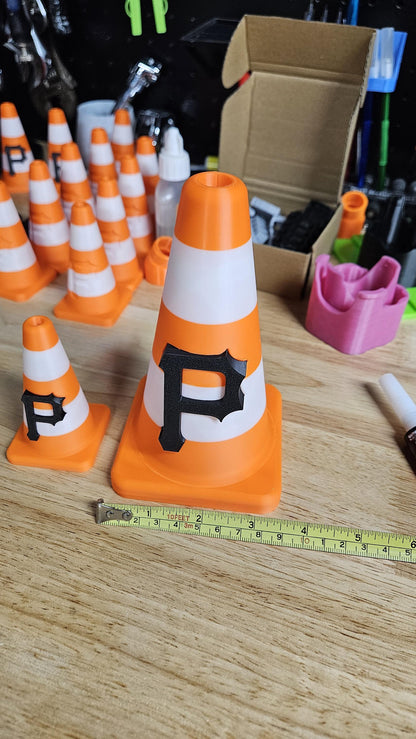 6" Pirates Traffic Cone Mini Desk Ornament
