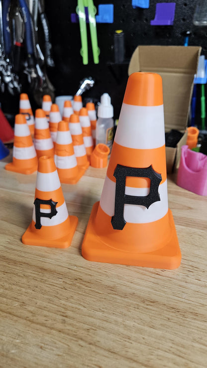 6" Pirates Traffic Cone Mini Desk Ornament
