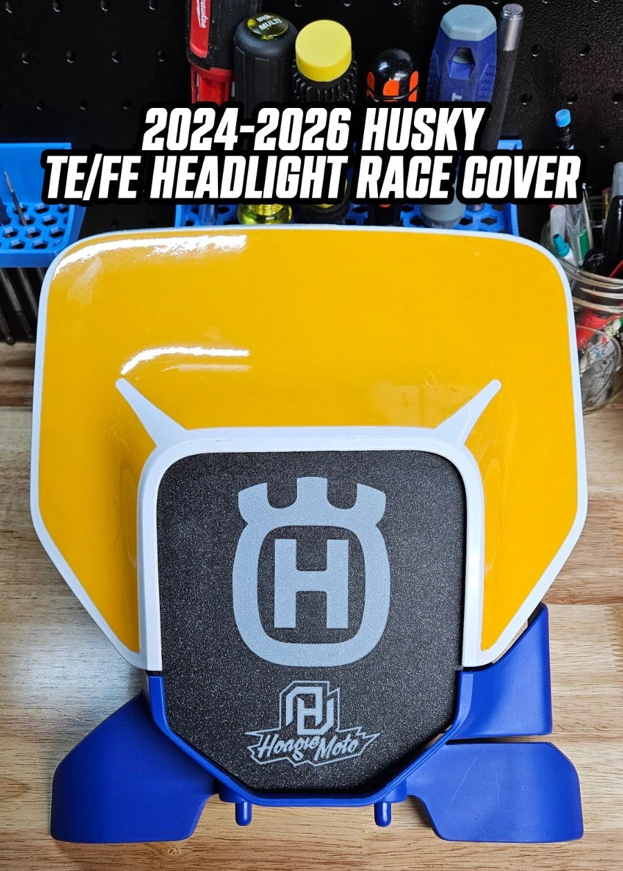 Husqvarna TE/FE Headlight Cover & Tool Holder (2024–2027)
