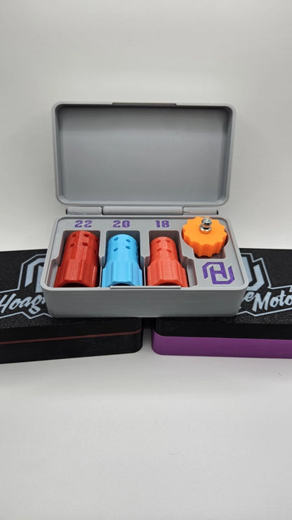 HoagieMoto 3-Piece Bearing Grease Tool Kit – 18/20/22mm