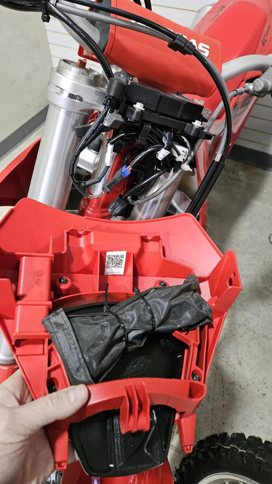 GasGas EC Headlight Cover & Tool Holder (2024–2027)