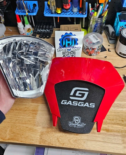 GasGas EC Headlight Cover & Tool Holder (2024–2027)